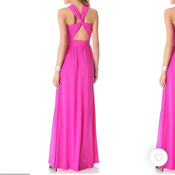 ISSA Halter Cutout Gown worn once - Picture 2 of 3